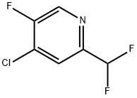 4-Chloro-2-(difluoromethyl)-5-fluoropyridine Struktur