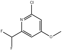 Pyridine, 2-chloro-6-(difluoromethyl)-4-methoxy- Struktur