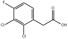 2,3-Dichloro-4-fluorophenylacetic acid Struktur