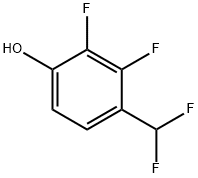 Phenol, 4-(difluoromethyl)-2,3-difluoro- Struktur