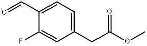 Methyl 3-fluoro-4-formylphenylacetate Struktur