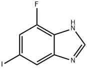 1H-Benzimidazole, 7-fluoro-5-iodo- Struktur