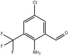 2-Amino-5-chloro-3-trifluoromethyl-benzaldehyde Struktur