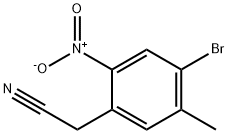 2-(4-bromo-5-methyl-2-nitrophenyl)acetonitrile Struktur