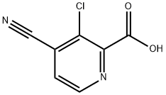 3-Chloro-4-cyanopicolinic acid Struktur