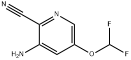 3-Amino-5-(difluoromethoxy)picolinonitrile Struktur