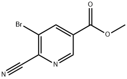 Methyl 5-bromo-6-cyanonicotinate Struktur