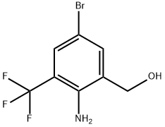 (2-Amino-5-bromo-3-trifluoromethyl-phenyl)-methanol Struktur