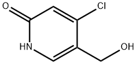 2(1H)-Pyridinone, 4-chloro-5-(hydroxymethyl)- Struktur