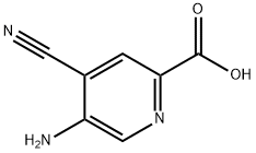 2-Pyridinecarboxylic acid, 5-amino-4-cyano- Struktur