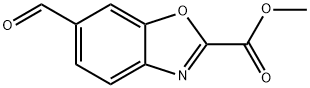 2-Benzoxazolecarboxylic acid, 6-formyl-, methyl ester Struktur