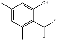 Phenol, 2-(difluoromethyl)-3,5-dimethyl- Struktur