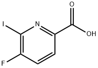 2-Pyridinecarboxylic acid, 5-fluoro-6-iodo- Struktur