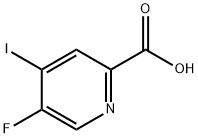 2-Pyridinecarboxylic acid, 5-fluoro-4-iodo- Struktur