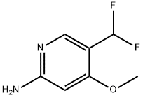 2-Pyridinamine, 5-(difluoromethyl)-4-methoxy- Struktur