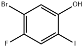 Phenol, 5-bromo-4-fluoro-2-iodo- Struktur