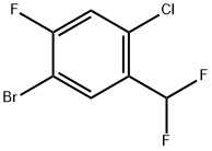 Benzene, 1-bromo-4-chloro-5-(difluoromethyl)-2-fluoro- Struktur