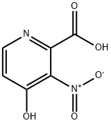 2-Pyridinecarboxylic acid, 4-hydroxy-3-nitro- Struktur