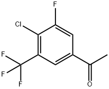 4'-Chloro-3'-fluoro-5'-(trifluoromethyl)acetophenone Struktur