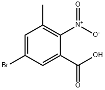 Benzoic acid, 5-bromo-3-methyl-2-nitro- Struktur