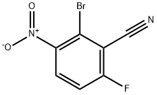 Benzonitrile, 2-bromo-6-fluoro-3-nitro- Struktur