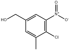 Benzenemethanol, 4-chloro-3-methyl-5-nitro- Struktur