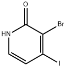 2(1H)-Pyridinone, 3-bromo-4-iodo- Struktur