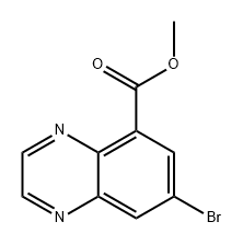 5-Quinoxalinecarboxylic acid, 7-bromo-, methyl ester Struktur