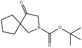 2-Azaspiro[4.4]nonane-2-carboxylic acid, 4-oxo-, 1,1-dimethylethyl ester Struktur