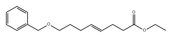 4-Octenoic acid, 8-(phenylmethoxy)-, ethyl ester, (4E)- Struktur