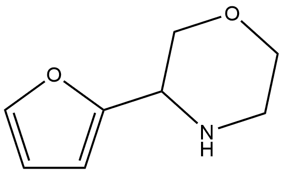 Morpholine, 3-(2-furanyl)- Struktur