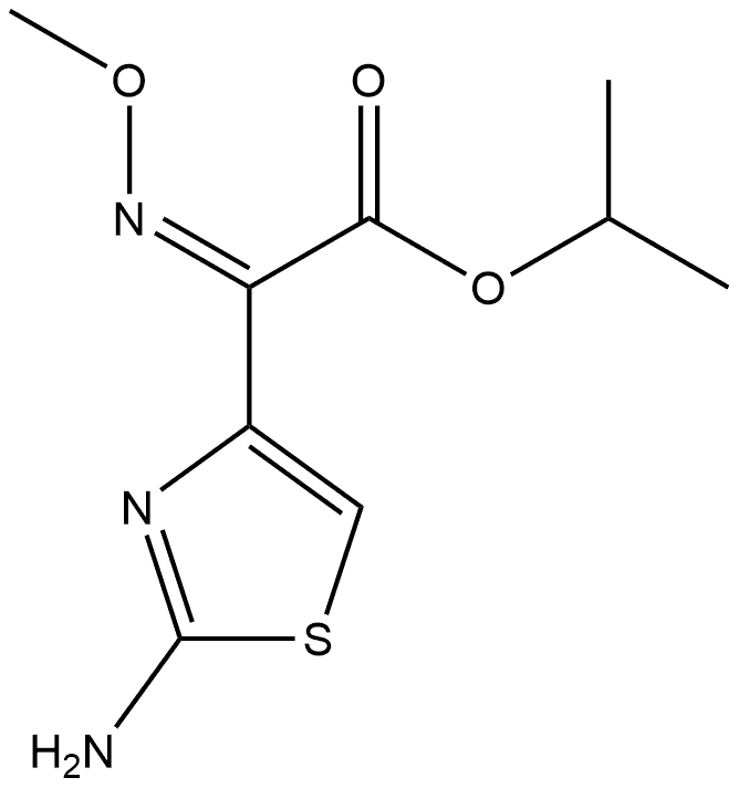 4-Thiazoleacetic acid, 2-amino-α-(methoxyimino)-, 1-methylethyl ester, (αZ)- Struktur