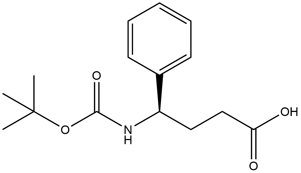 (R)-4-tert-Butoxycarbonylamino-4-phenyl-butyric acid Struktur