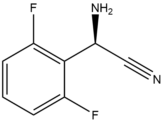 (R)-2-Amino-2-(2,6-difluorophenyl)acetonitrile Struktur