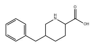 2-Piperidinecarboxylic acid, 5-(phenylmethyl)- Struktur