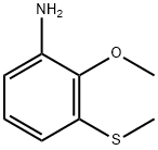 Benzenamine, 2-methoxy-3-(methylthio)- Struktur