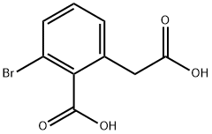 Benzeneacetic acid, 3-bromo-2-carboxy- Struktur