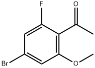 4-Bromo-2-fluoro-6-methoxyacetophenone Struktur