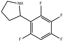 2-(2,3,4,6-tetrafluorophenyl)pyrrolidine Struktur