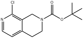 2,7-Naphthyridine-2(1H)-carboxylic acid, 8-chloro-3,4-dihydro-, 1,1-dimethylethyl ester Struktur