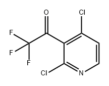 Ethanone, 1-(2,4-dichloro-3-pyridinyl)-2,2,2-trifluoro- Struktur