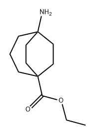 Bicyclo[3.2.2]nonane-1-carboxylic acid, 5-amino-, ethyl ester Struktur