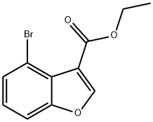 3-Benzofurancarboxylic acid, 4-bromo-, ethyl ester Struktur