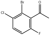 2’-Bromo-3’-chloro-6’-fluoroacetophenone Struktur