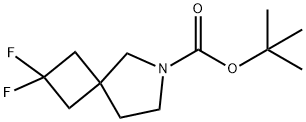 6-Azaspiro[3.4]octane-6-carboxylic acid, 2,2-difluoro-, 1,1-dimethylethyl ester Struktur