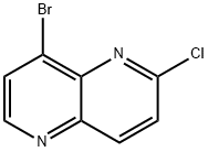 1,5-Naphthyridine, 8-bromo-2-chloro- Struktur