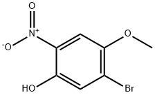 5-Bromo-4-methoxy-2-nitrophenol Struktur