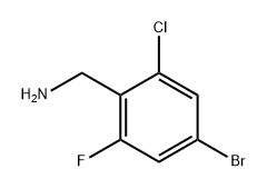 Benzenemethanamine, 4-bromo-2-chloro-6-fluoro- Struktur