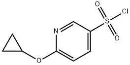 3-Pyridinesulfonyl chloride, 6-(cyclopropyloxy)- Struktur