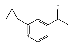 Ethanone, 1-(2-cyclopropyl-4-pyridinyl)- Struktur